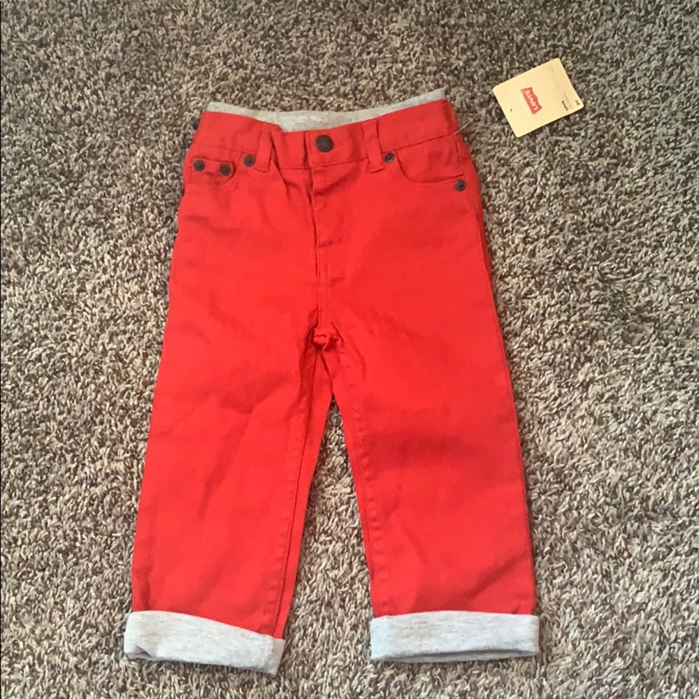 Toddler Red Levi Jeans